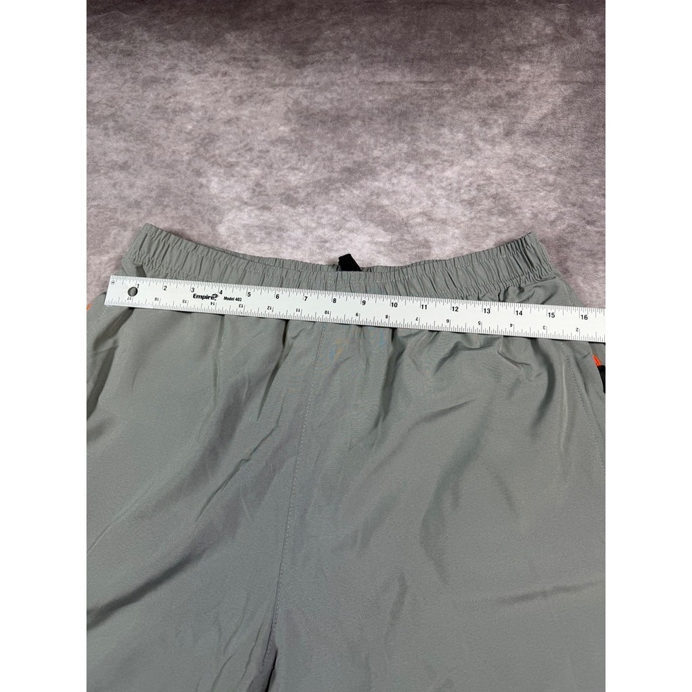 Unbranded Mens Athletic Shorts Medium Gray Polyester Blend Zipper Pockets - Picture 7 of 10